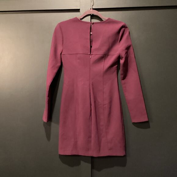 Revolve Likely Keller Long Sleeve Mini Dress bodycon cut out in Purple Plum sz 4 - Picture 9 of 15